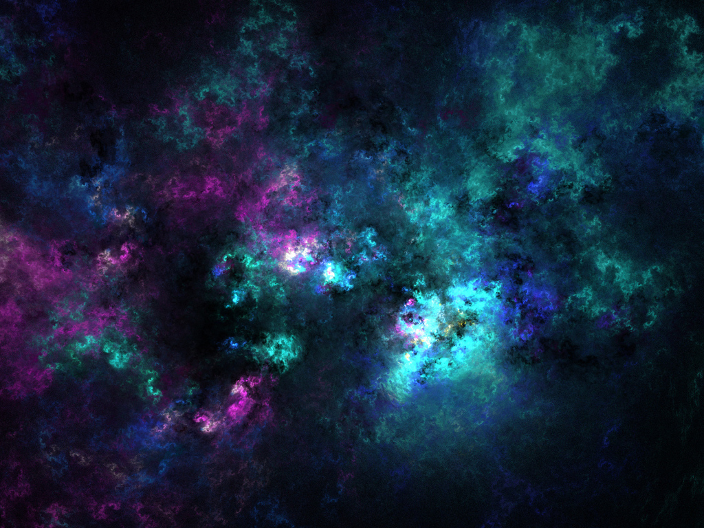 Разноцветный абстрактный космос