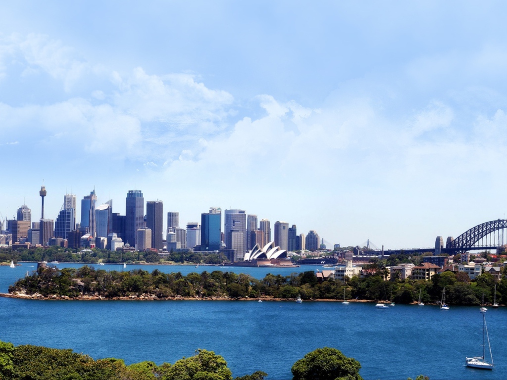 Вид на город Сидней, Австралия