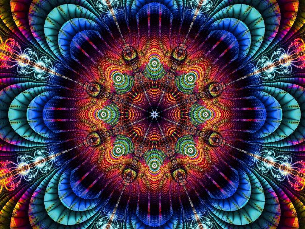 Красивый абстрактный красочный рисунок 