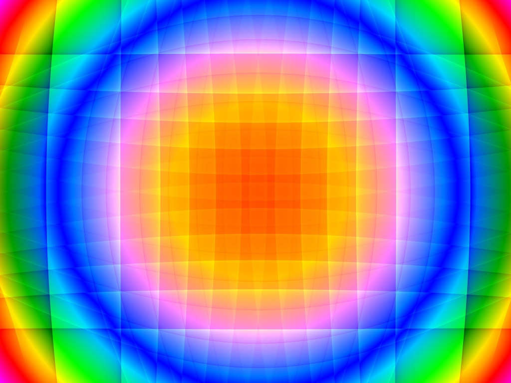 Красивый радужный круг 