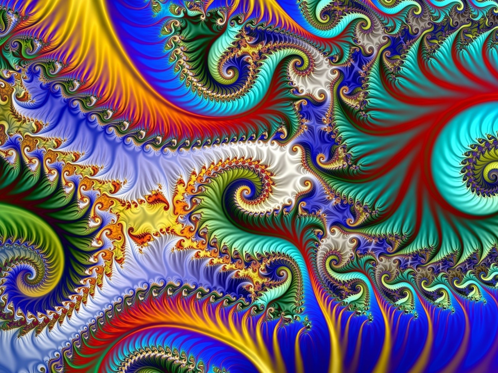 Разноцветная абстрактная спираль 