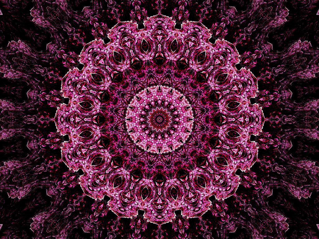 Необычный абстрактный розовый рисунок