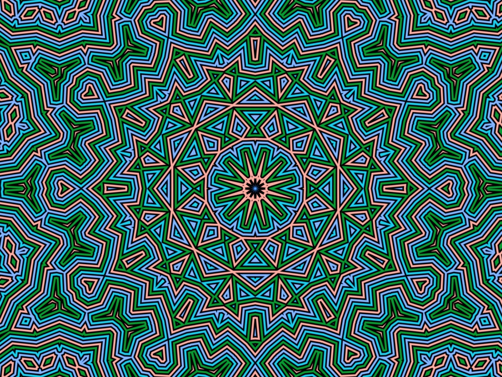 Необычный фрактальный узор 