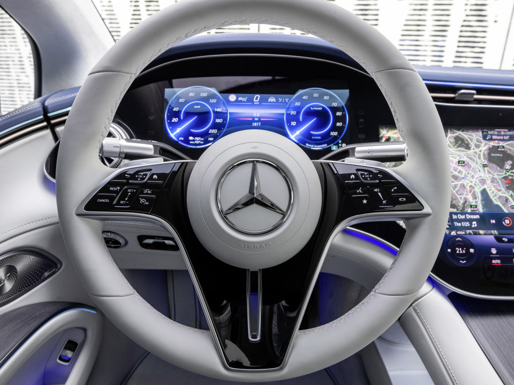 Руль автомобиля Mercedes-Benz EQS 450+ AMG Line 2021 года