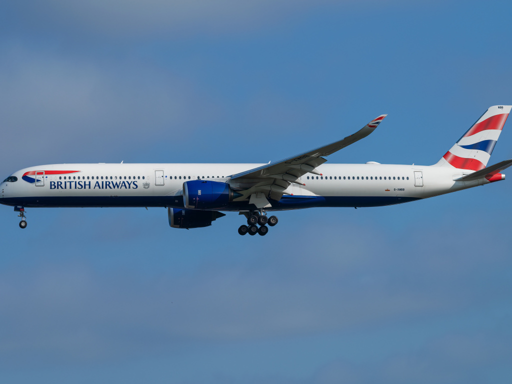 Пассажирский Airbus  A350-1000 авиакомпании British Airways