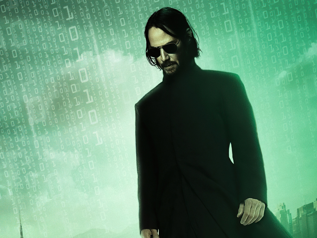 Персонаж Нео в новом фильме Матрица: Воскрешение, 2021