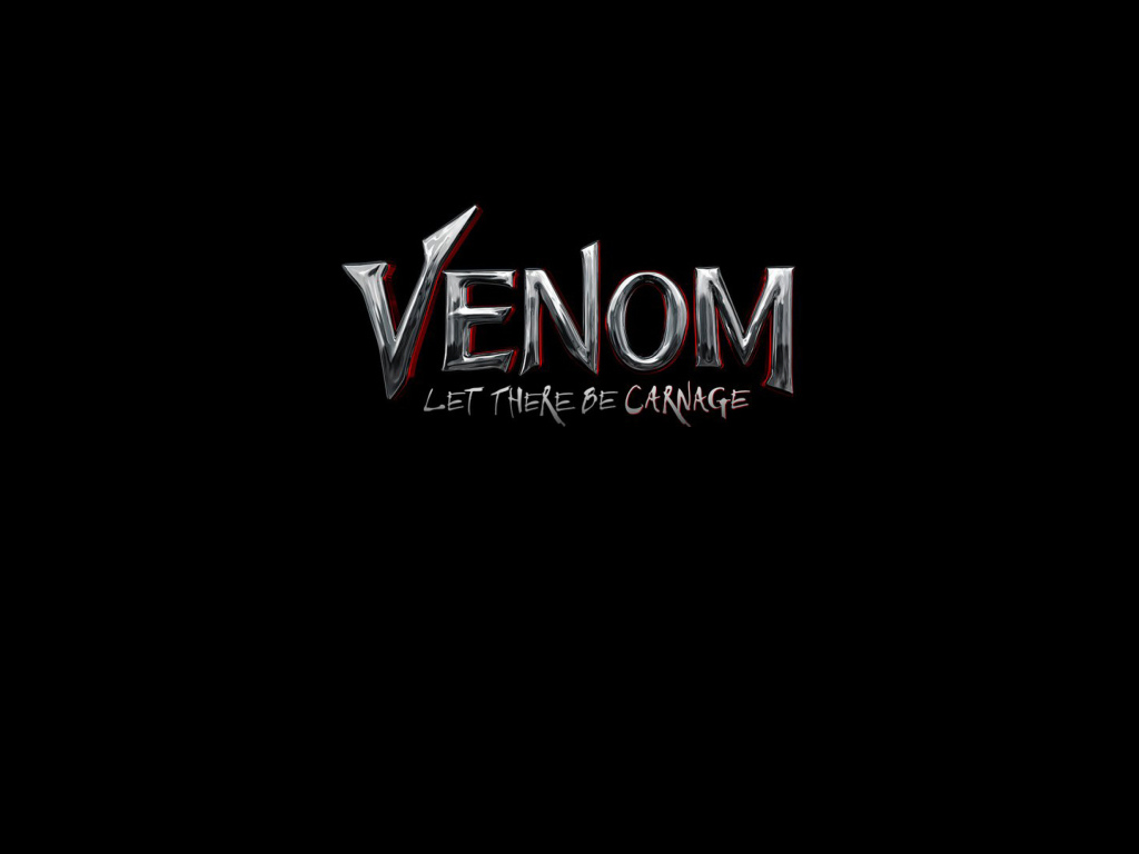 Venom 2 movie logo on black background