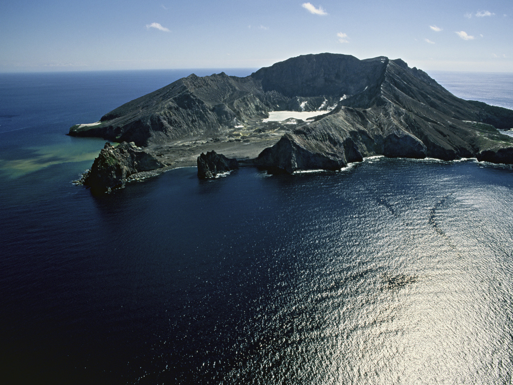 Вулканический остров Уайт-Айленд, Новая Зеландия