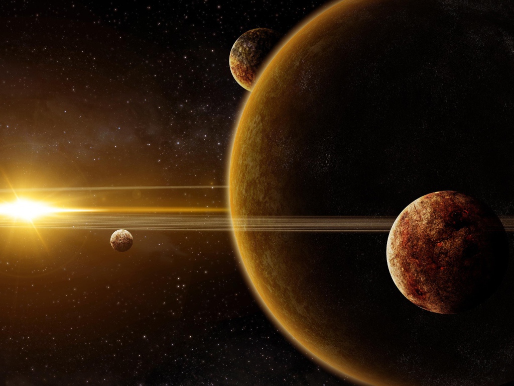 Планеты солнечной системы на орбите