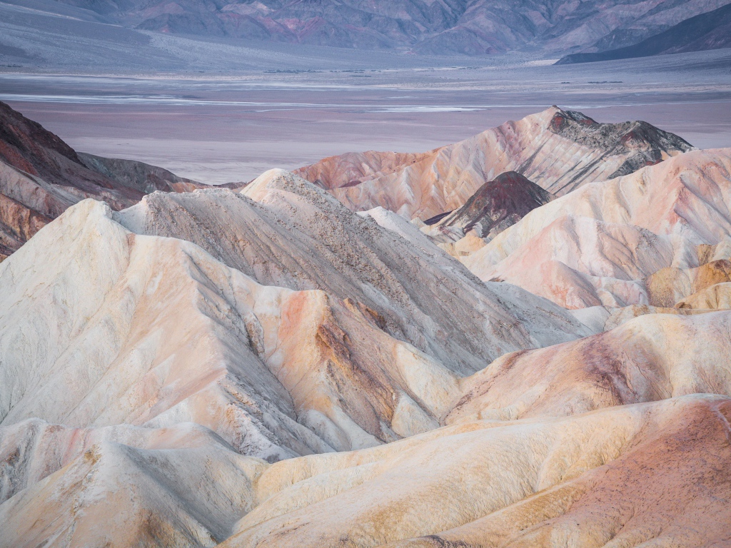 Пустыня долина смерти в Калифорнии, США