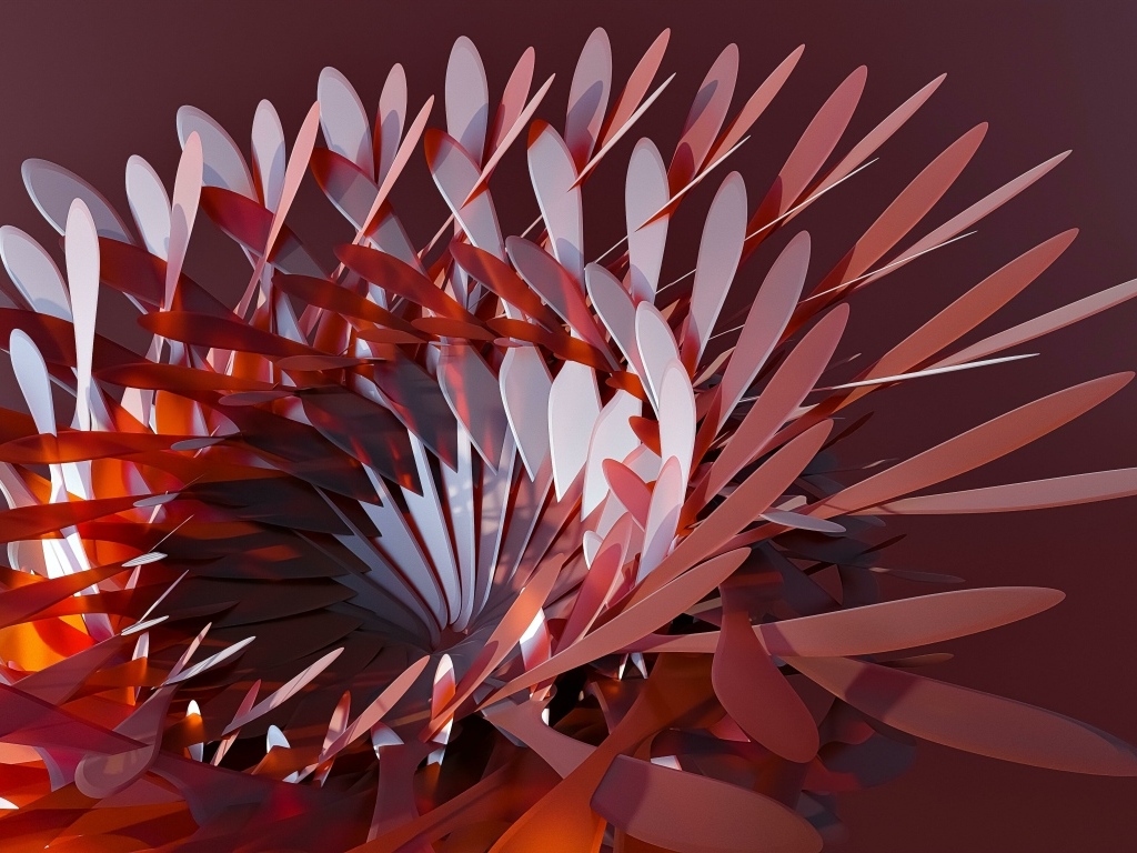 Абстрактный цветок на коричневом фоне