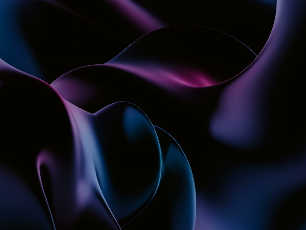 Черно синие волны абстракция