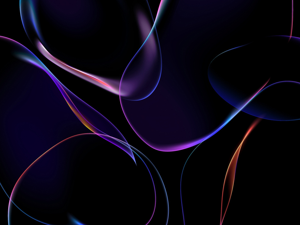 Разноцветные абстрактные пузыри на черном фоне