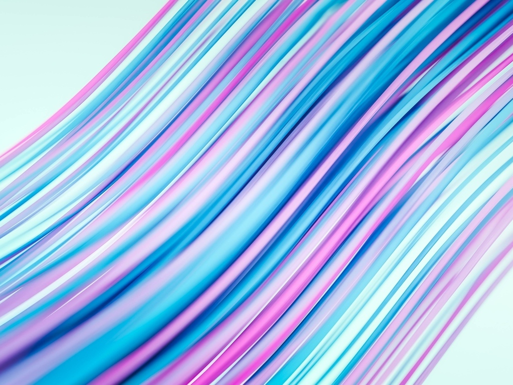 Разноцветные волнистые линии на белом фоне