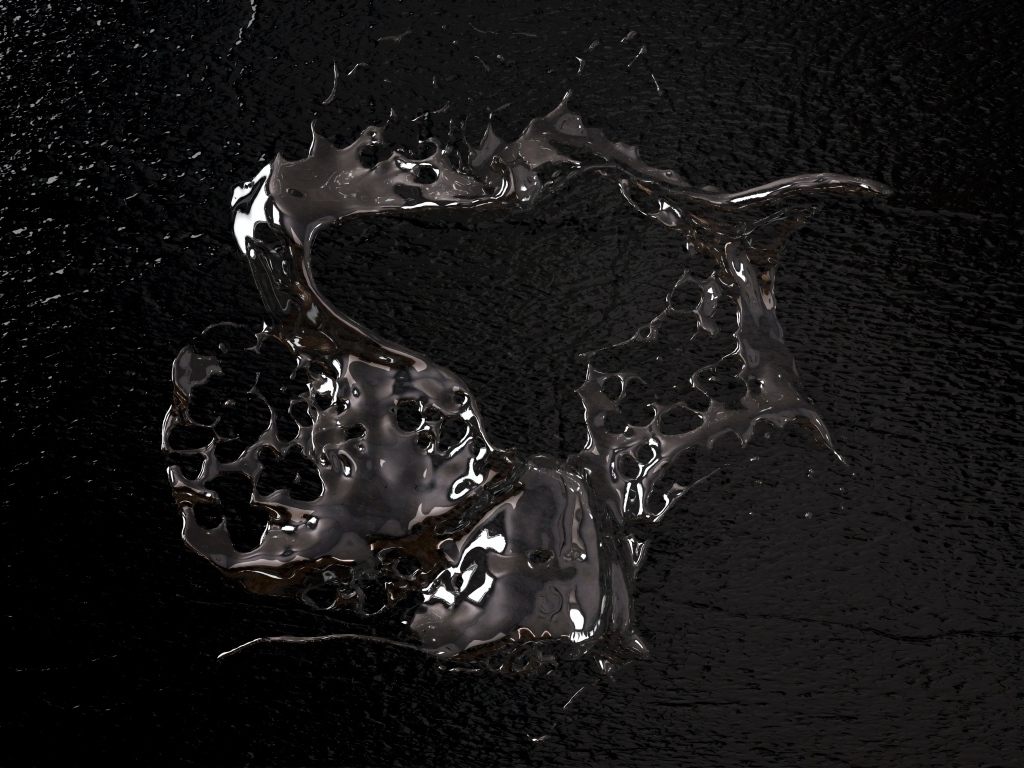 Брызги воды на черном фоне