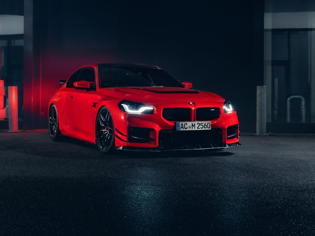 Красный автомобиль AC Schnitzer ACS2 Sport 2023 года