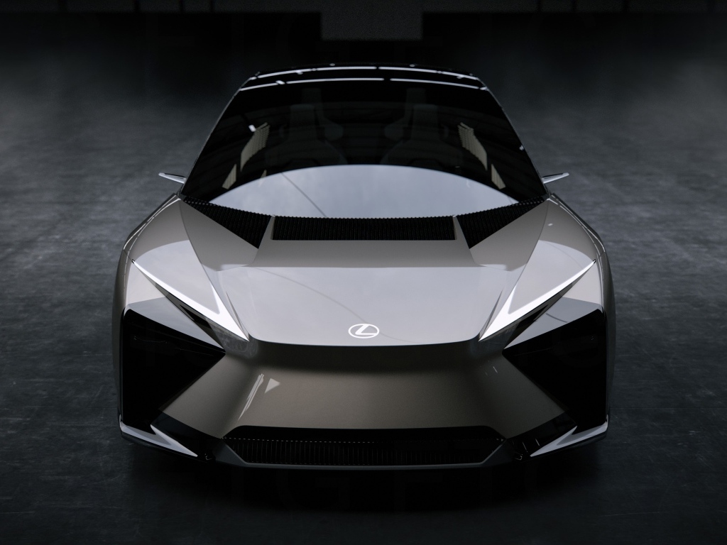 Вид спереди на автомобиль Lexus LF-ZL