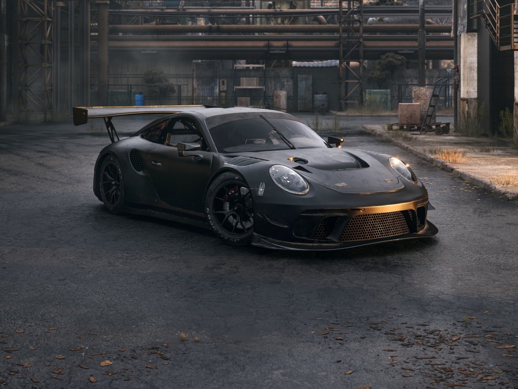 Быстрый автомобиль Porsche 911 GT3