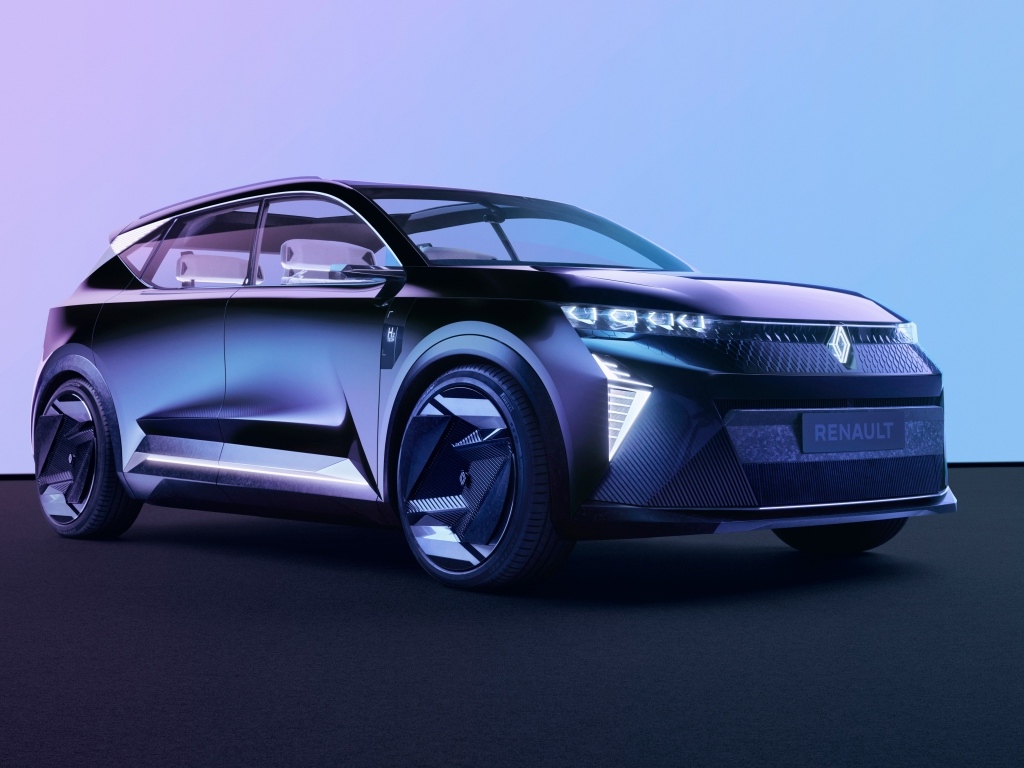 Синий автомобиль Renault Scénic Vision