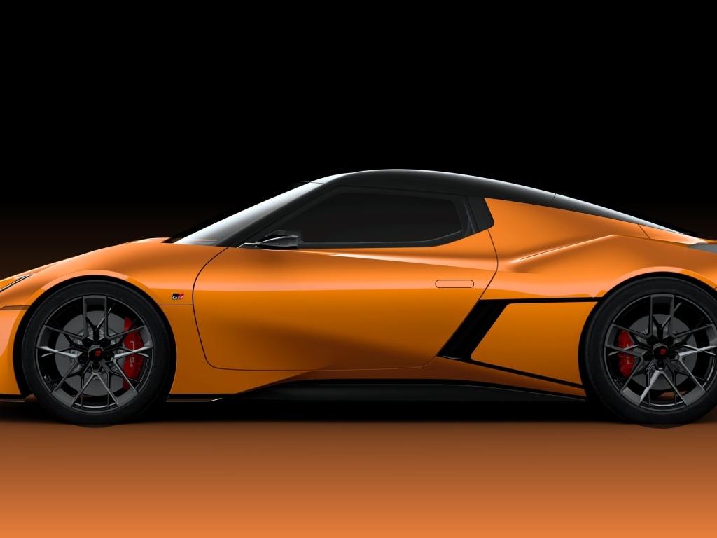 Вид сбоку на автомобиль Toyota FT-Se