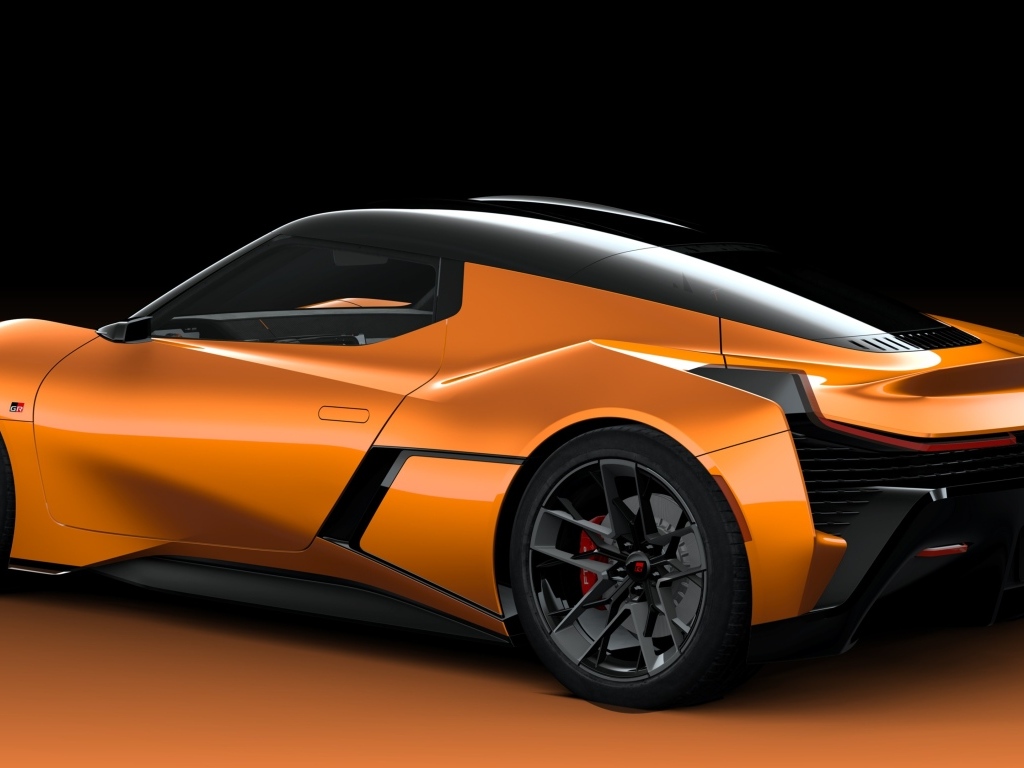 Вид сбоку на автомобиль Toyota FT-Se 2023 года