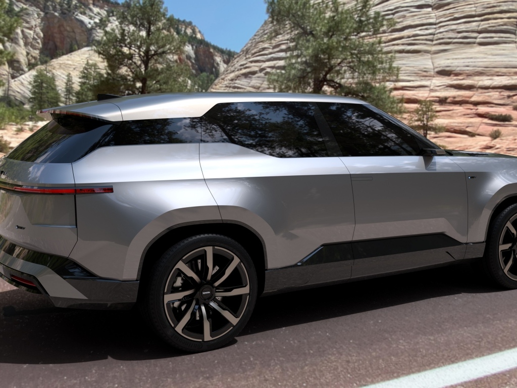 Вид сбоку на автомобиль Toyota Land Cruiser Se