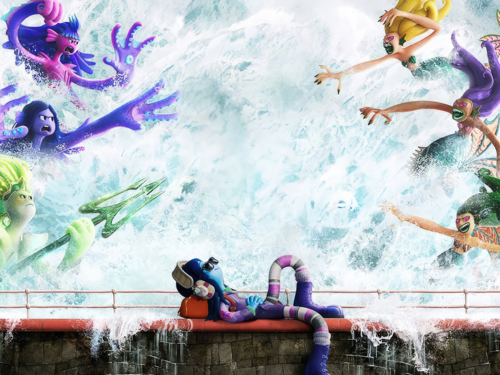 Красивый постер мультфильма Руби Гильман: Приключения кракена-подростка