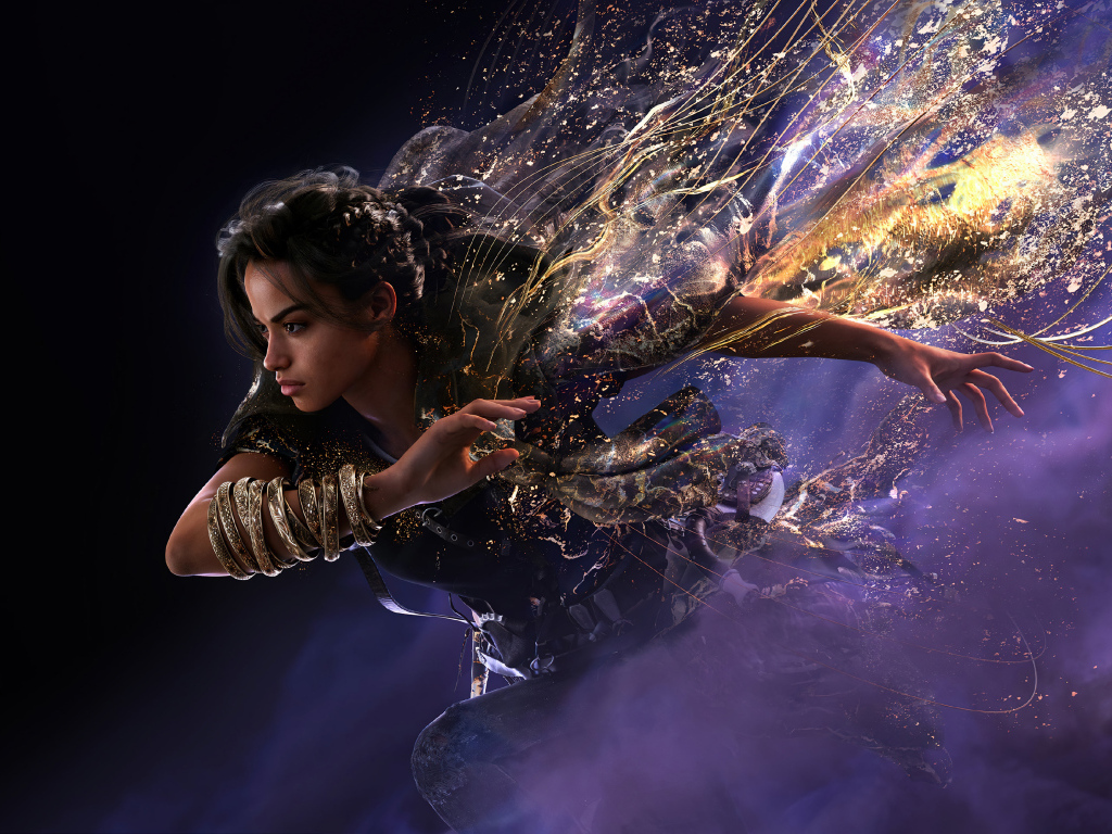 Красивая девушка персонаж компьютерной игры Forspoken