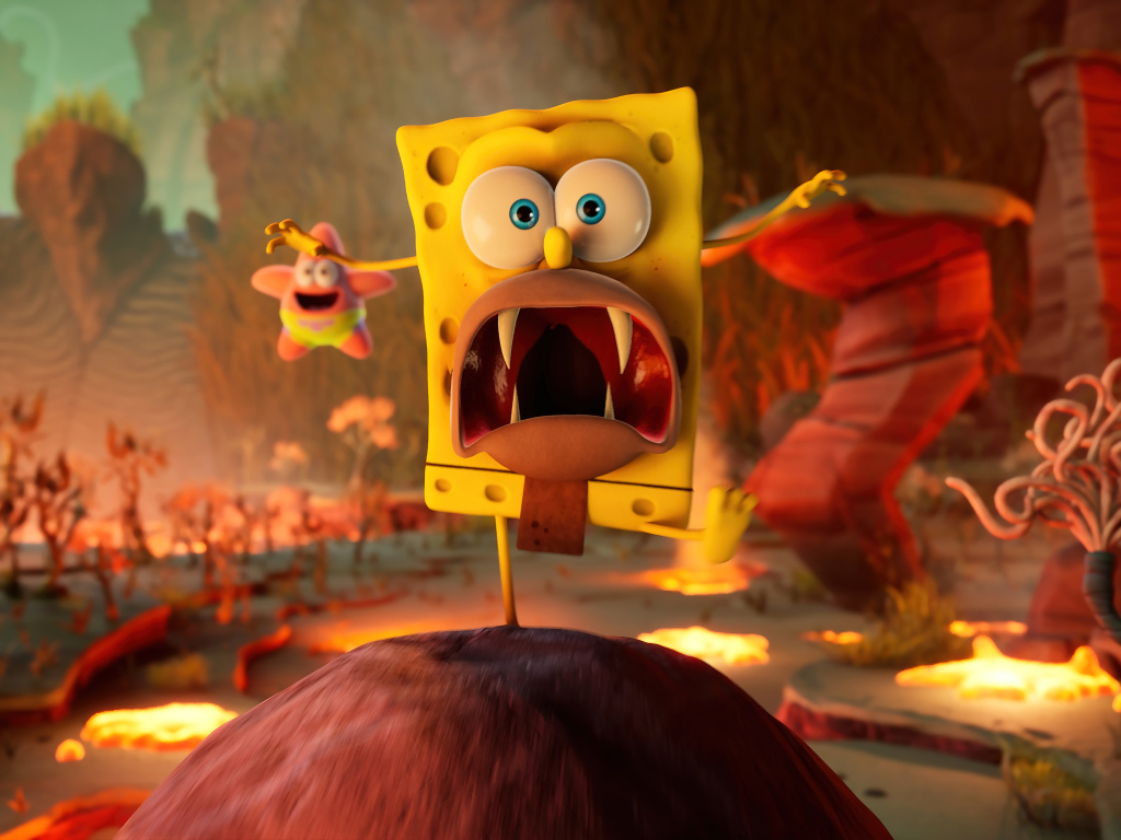 Монстр из компьютерной игры SpongeBob SquarePants: The Cosmic Shake