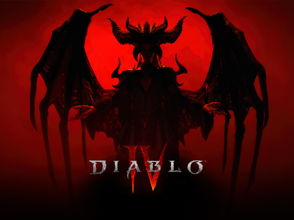 Постер новой компьютерной игры Diablo IV, 2023
