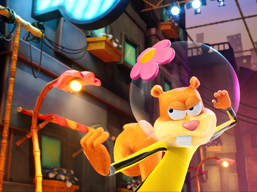 Белка Сэнди компьютерная игра SpongeBob SquarePants: The Cosmic Shake