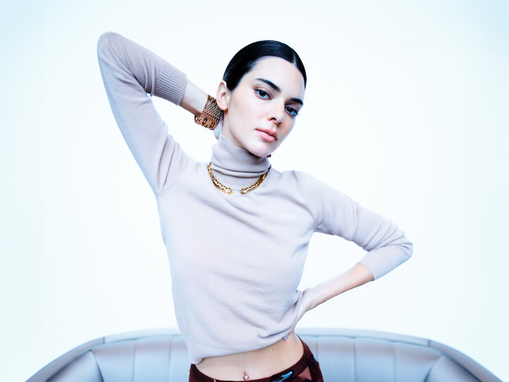 Популярная американская модель Кендалл Дженнер в свитере