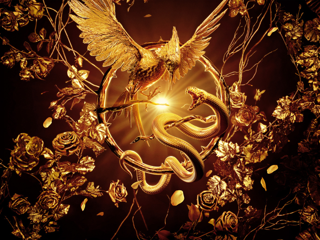 Красивый постер фильма Голодные игры: Баллада о змеях и певчих птичках