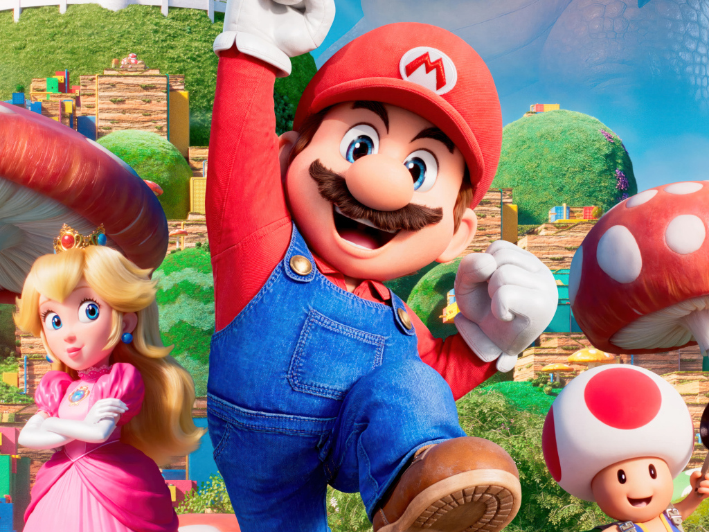 Персонажи анимационного фильма Братья Супер Марио в кино