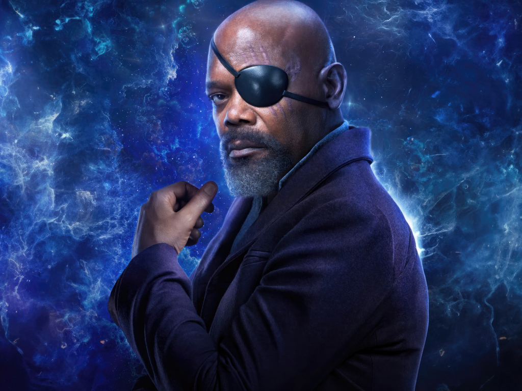 Персонаж Ник Фьюри в фантастическом фильме Марвелы