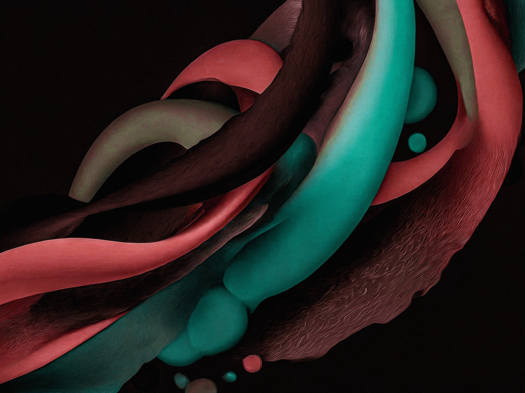 Разноцветные переплетенные абстрактные узоры