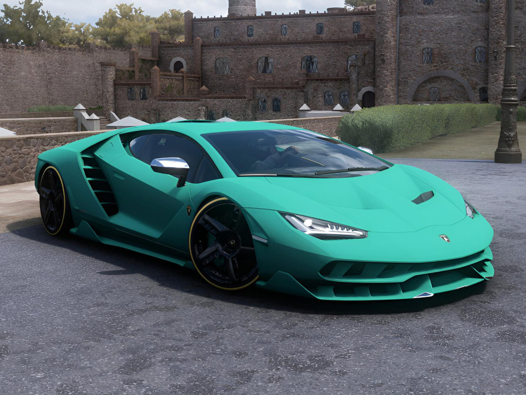 Быстрый модный автомобиль Lamborghini Centenario CGI