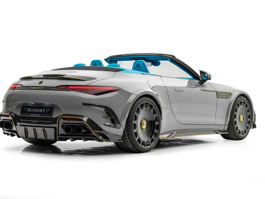 Вид сзади на автомобиль Mansory Mercedes-AMG SL 63 4MATIC+ Widebody