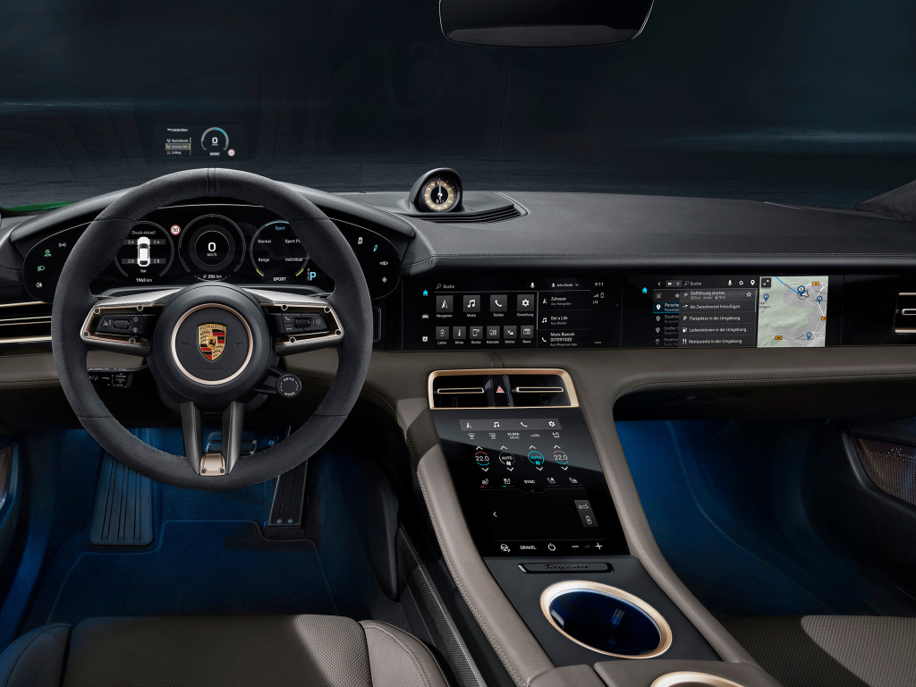 Салон автомобиля Porsche Taycan