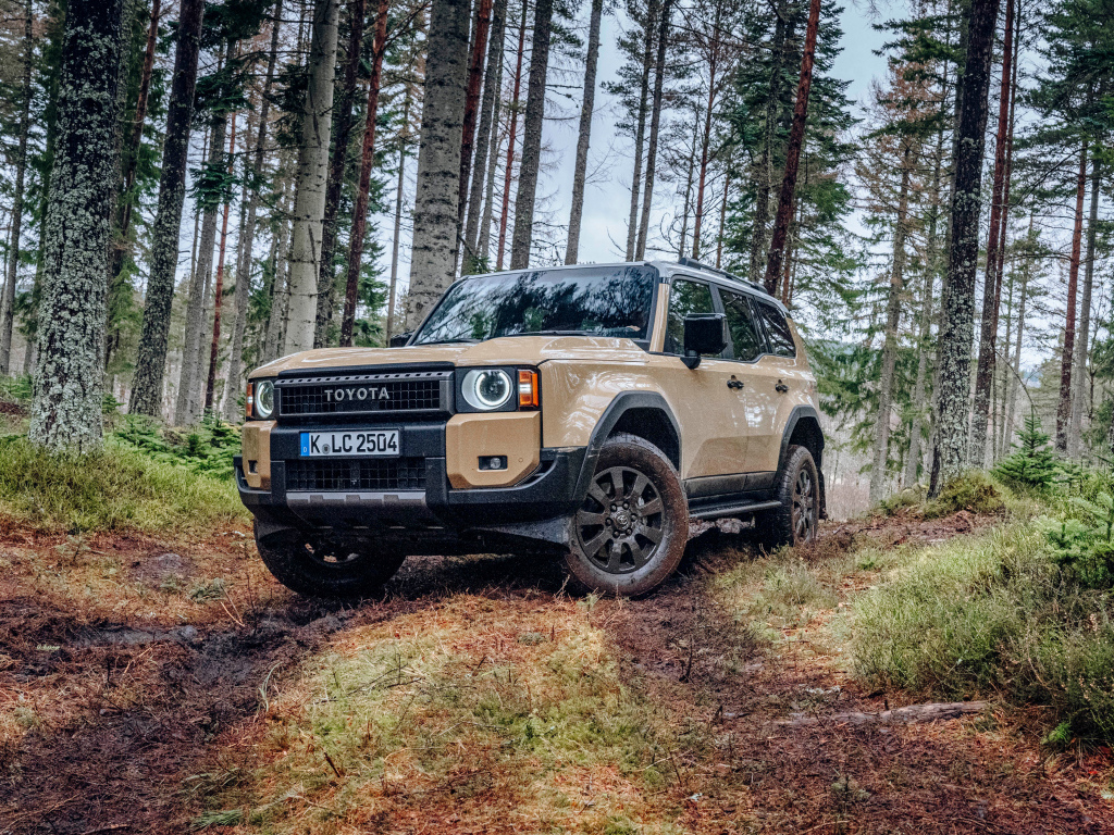 Внедорожник Toyota Land Cruiser First Edition в лесу