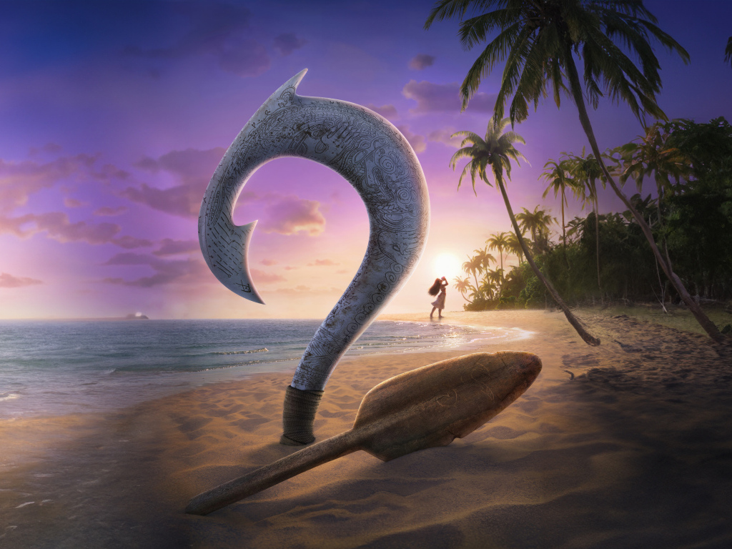 Логотип нового мультфильма Моана 2, 2024