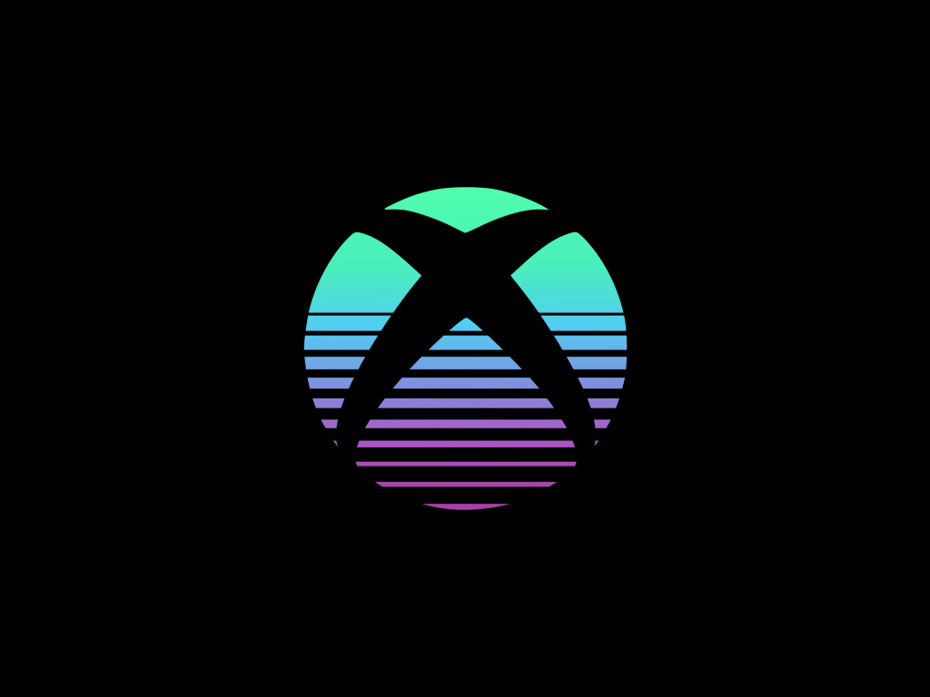 Логотип xbox на черном фоне