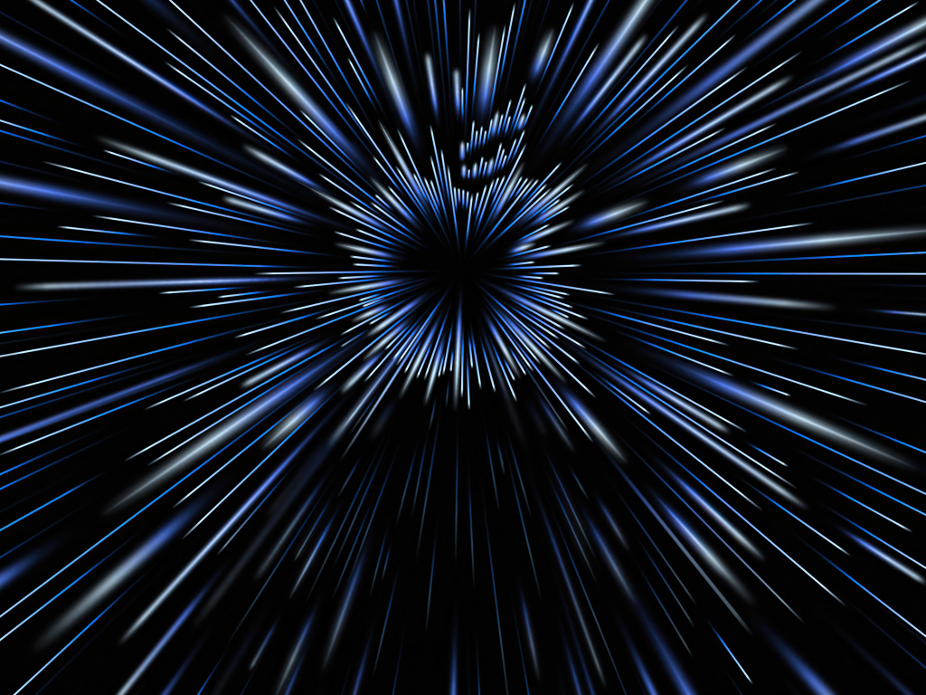 Логотип apple из неоновых бликов