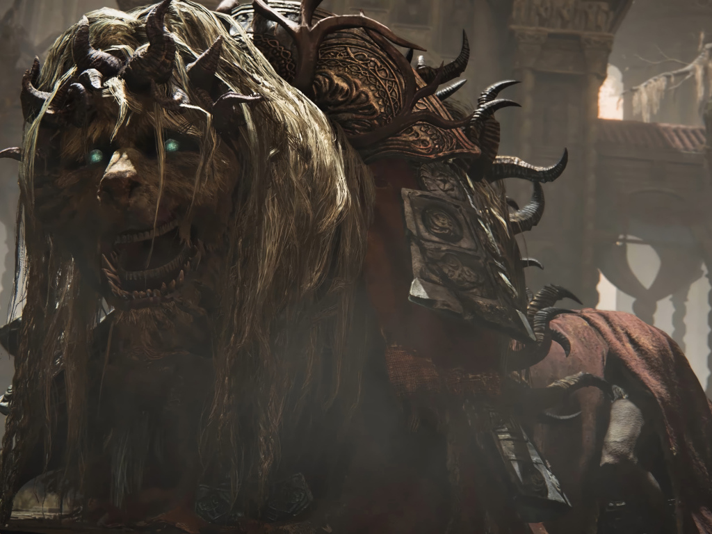 Страшный персонаж новой компьютерной игры Elden Ring: Shadow of the Erdtree