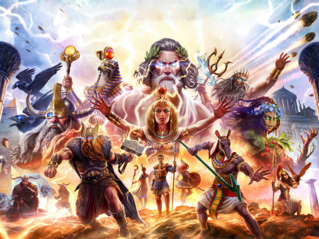 Постер компьютерной игры Age of Mythology: Retold, 2024