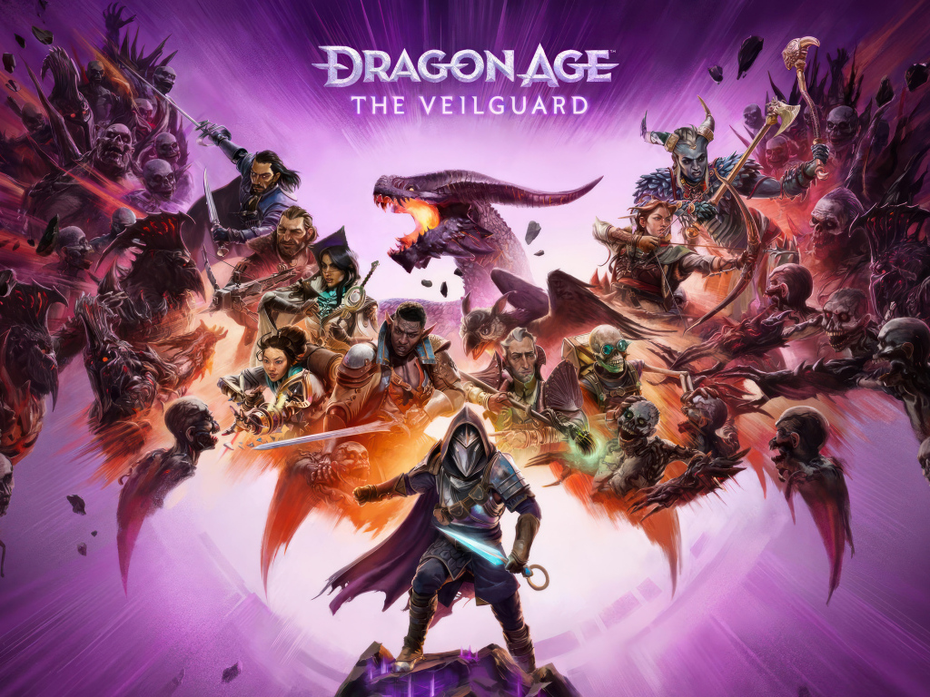 Постер новой компьютерной игры Dragon Age: The Veilguard, 2024