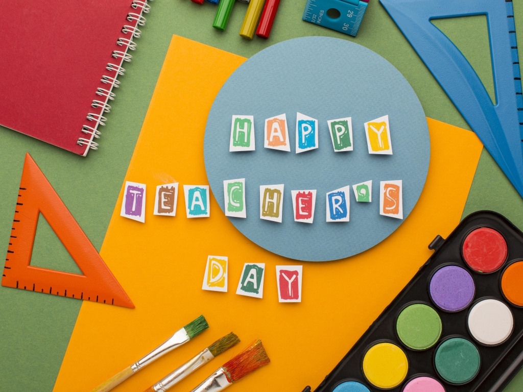 Канцелярские предметы на день учителя 
