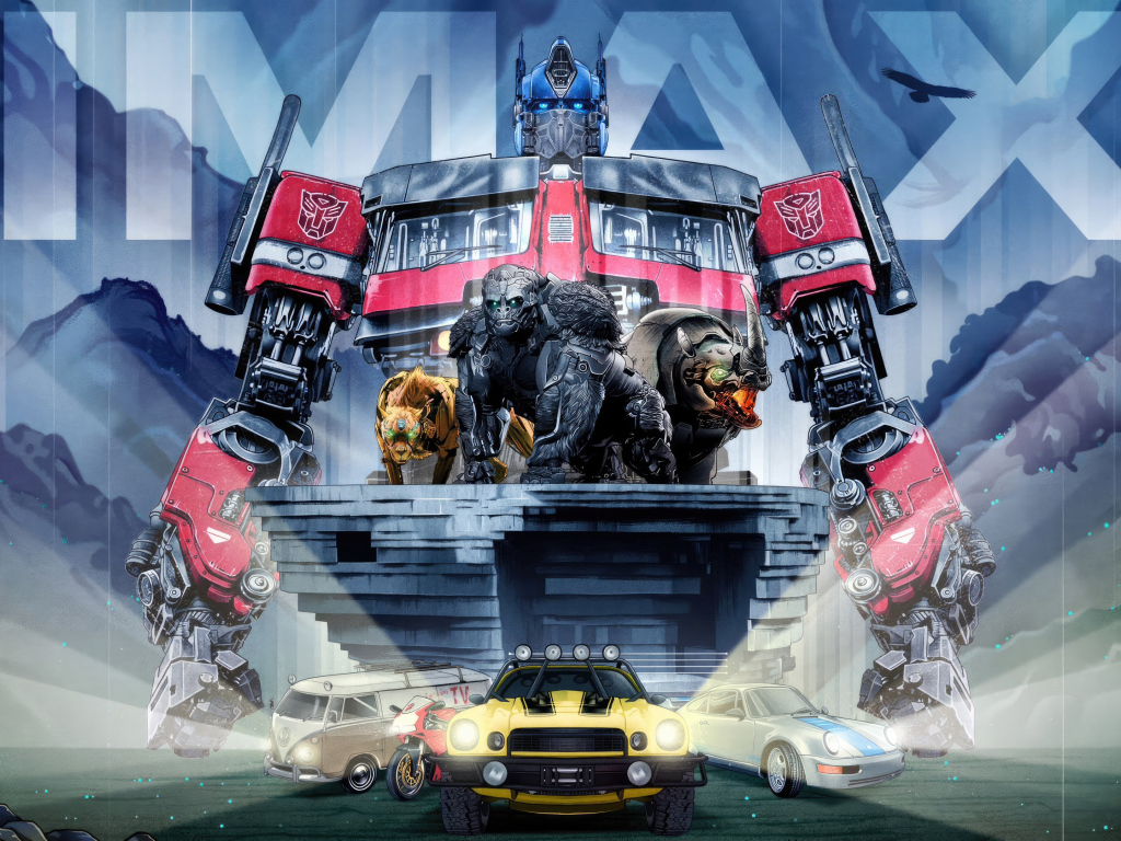 Красивый яркий постер фильма Трансформеры: Восхождение Звероботов