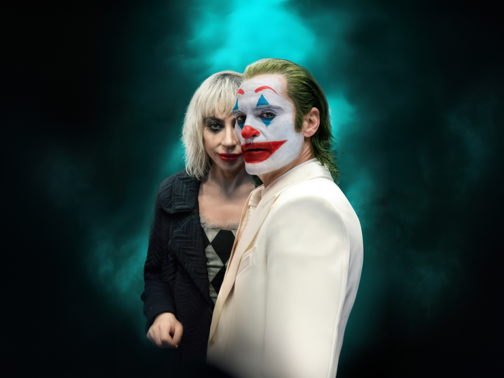 Главные персонажи фильма Джокер: Безумие на двоих в дыму