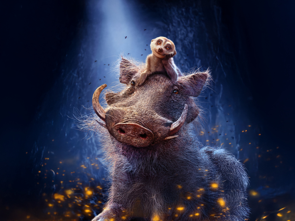 Тимон и Пумба персонажи нового фильма Муфаса: Король лев